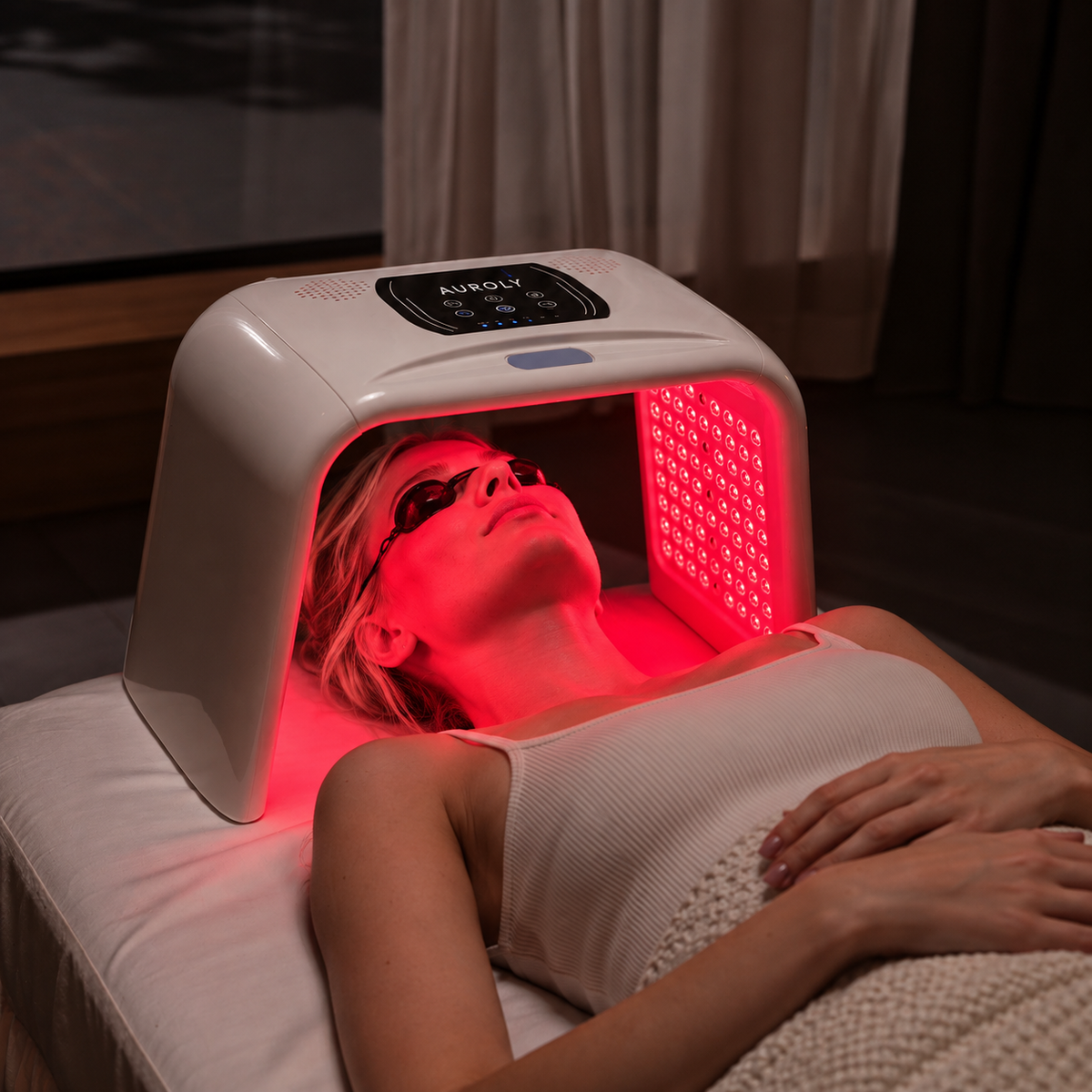 Auroly LED Ljusterapimaskin för Ansikte & Kropp