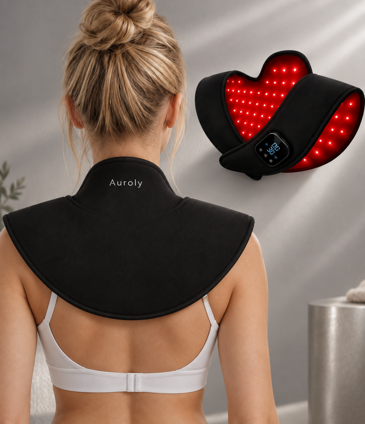 Auroly Laser + LED Ljusterapi för Nacke & Axlar